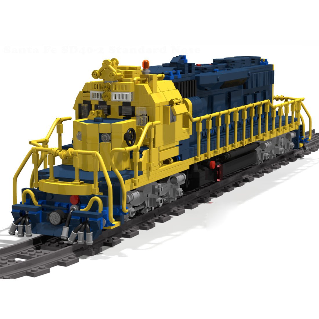 SD40 - 2 Eisenbahnlokomotive Klemmbausteine (Dynamische Version) - LesDiy - Klemmbausteine
