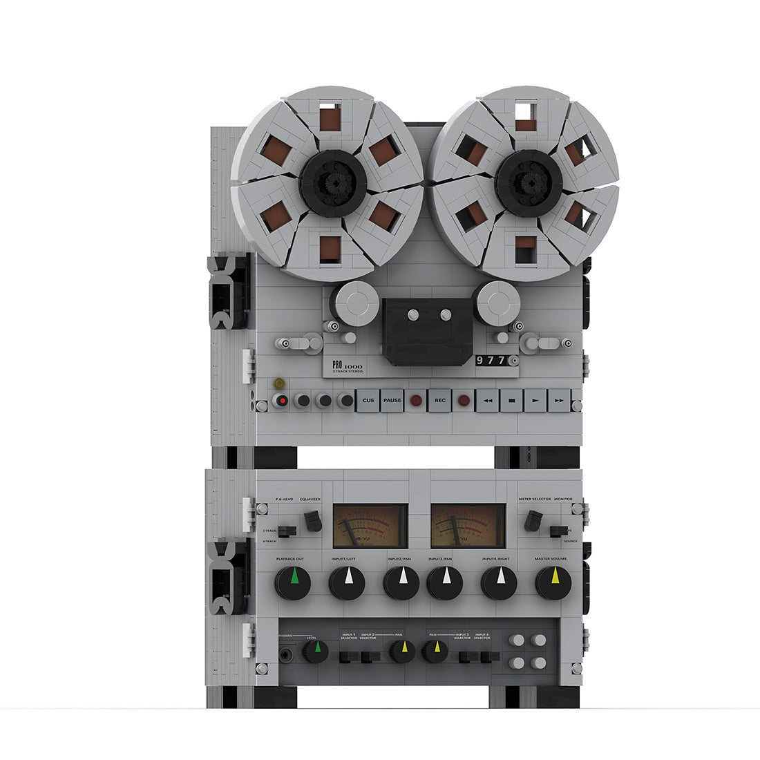 Semi - Professional Open - Reel Tape Recorder Klemmbausteine(Dynamic Version) - LesDiy - Klemmbausteine