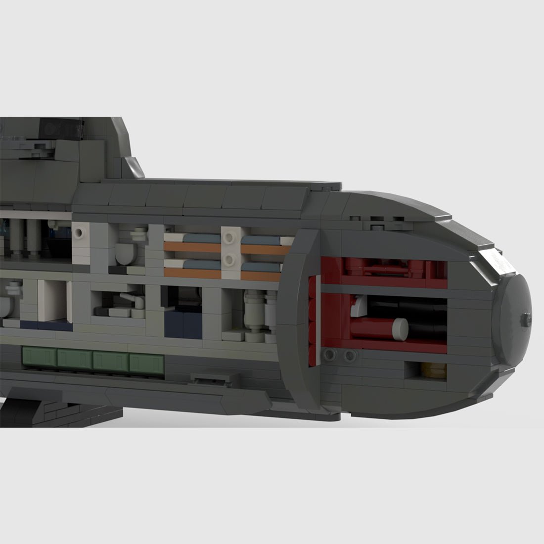 U212A 1/100 Scale Submarine Klemmbausteine - LesDiy - Klemmbausteine