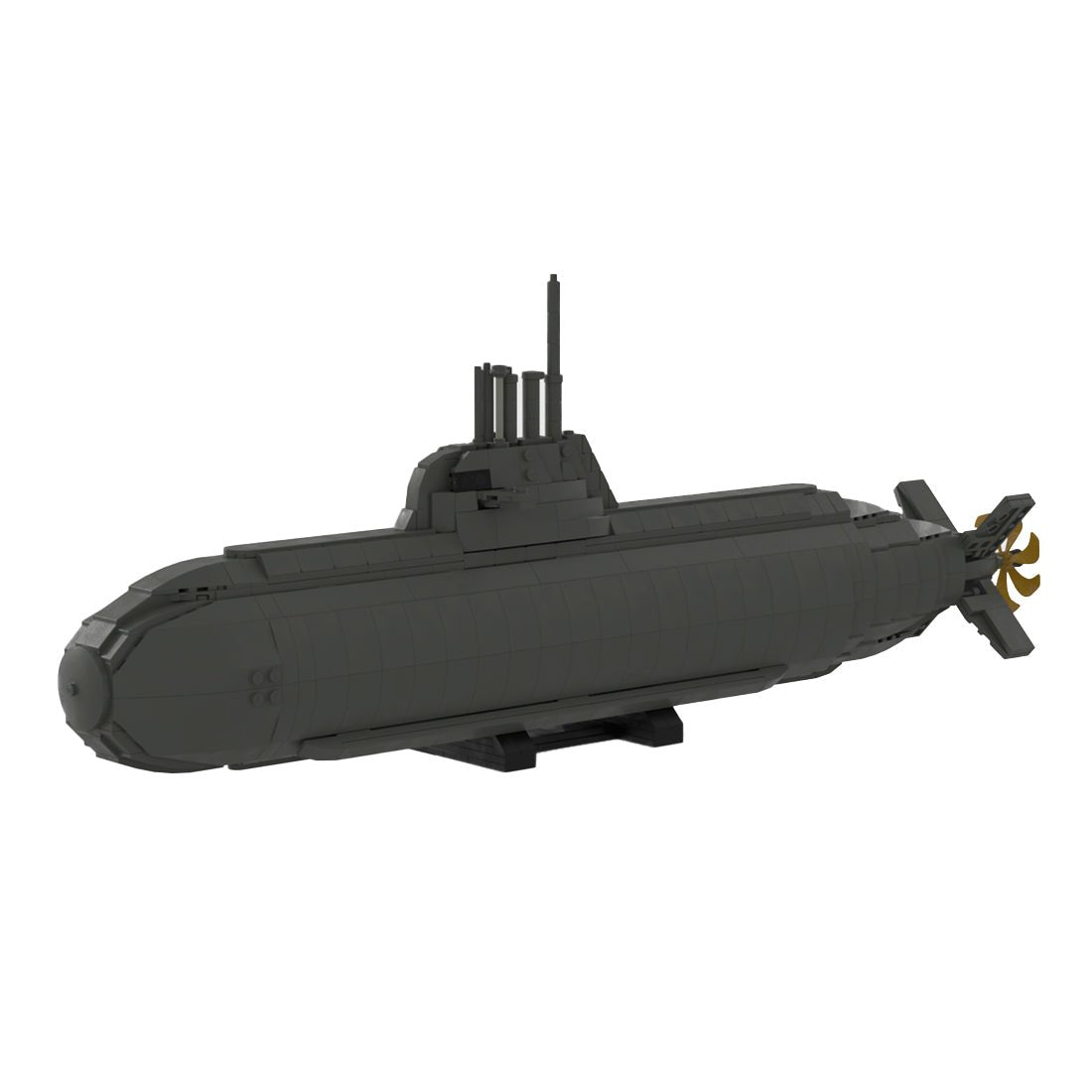 U212A 1/100 Scale Submarine Klemmbausteine - LesDiy - Klemmbausteine