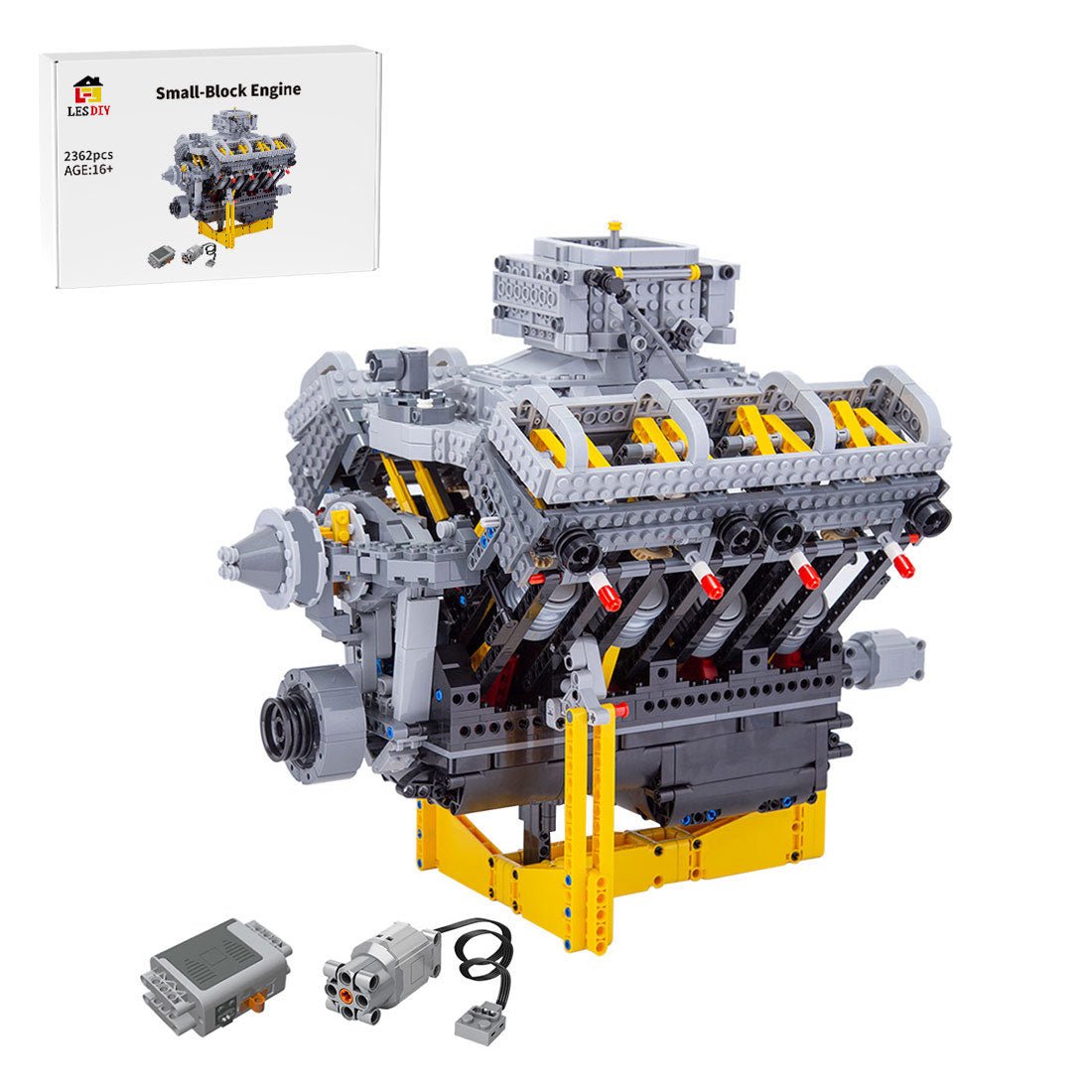 V8 Dual - valve The Small Block Engine Klemmbausteine - LesDiy - Klemmbausteine