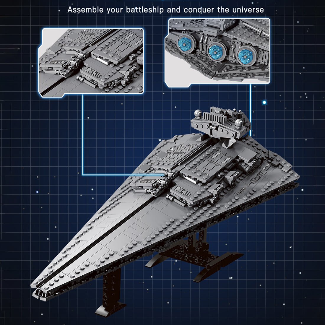 Victory - level Star Destroyer - LesDiy - Klemmbausteine