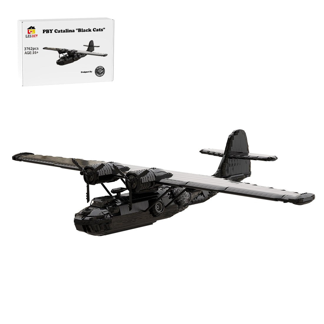 WWII PBY BlackCat Klemmbausteine - LesDiy - Klemmbausteine