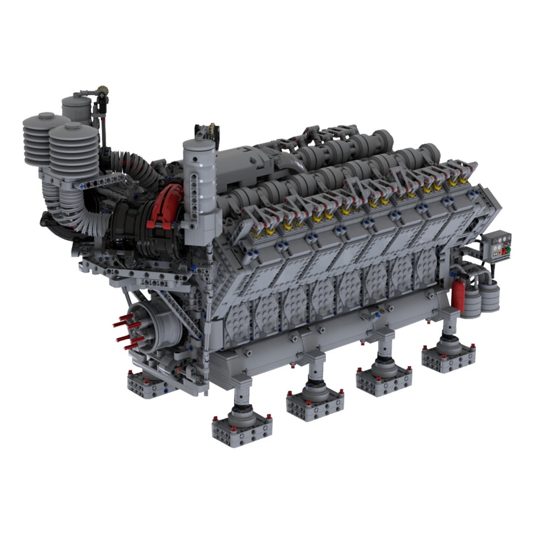 Einführung des MOC-73232 V16-Dieselmotor-Prototypen - LesDiy
