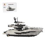 MOC-256391 Luxury Flybridge Yacht Klemmbausteine