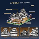 1/127 Scale Japanese White Castle Landmark Klemmbausteine - LesDiy - Klemmbausteine