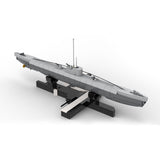 1/200 Scale German U - 156 WWII U - boat Klemmbausteine - LesDiy - Klemmbausteine