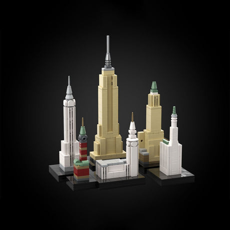 1/2500 Scale Street Scene World Skyscrapers Klemmbausteine - LesDiy - Klemmbausteine