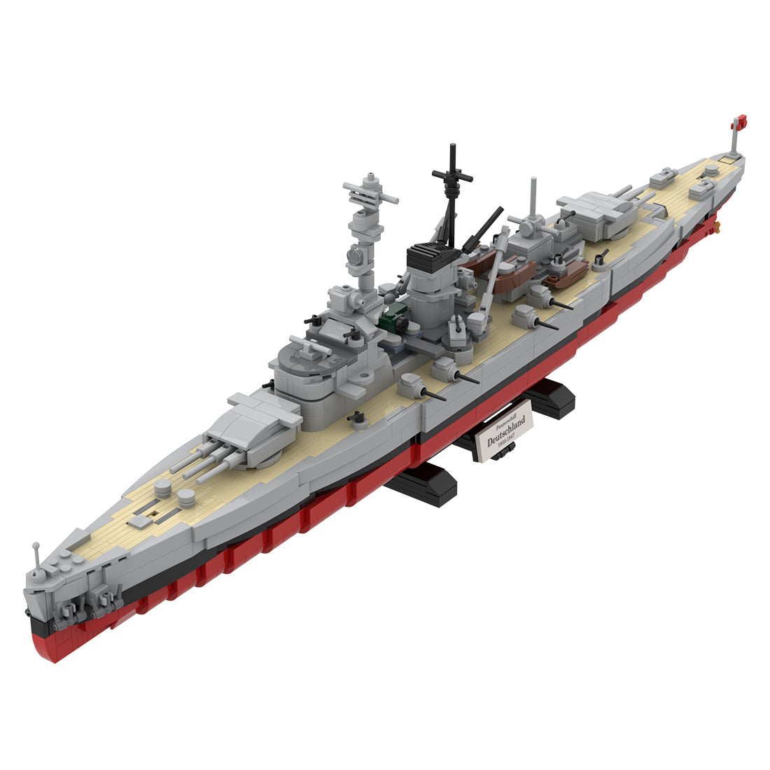 1/300 Scale German 3 in 1 Military Armored Warship Klemmbausteine - LesDiy - Klemmbausteine
