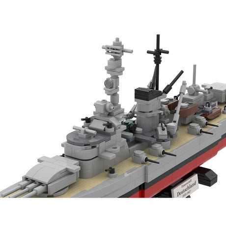 1/300 Scale German 3 in 1 Military Armored Warship Klemmbausteine - LesDiy - Klemmbausteine