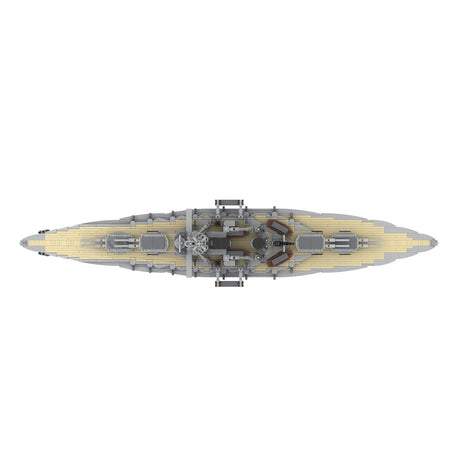 1/300 Scale German Imperial Navy Bayern - class Battleship Klemmbausteine - LesDiy - Klemmbausteine