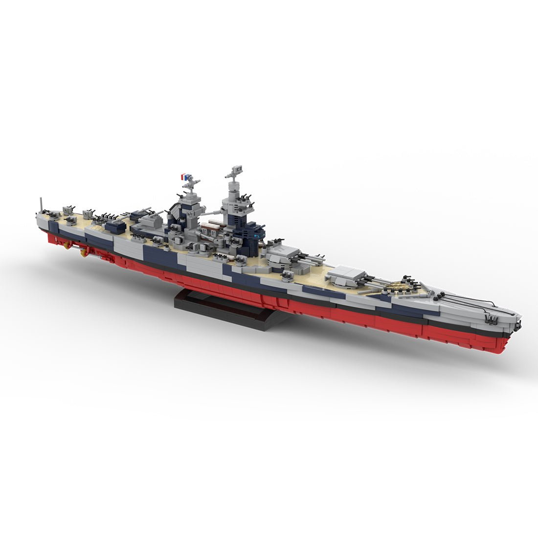 1/300 Scale WWII French Battleship Richelieu Klemmbausteine - LesDiy - Klemmbausteine