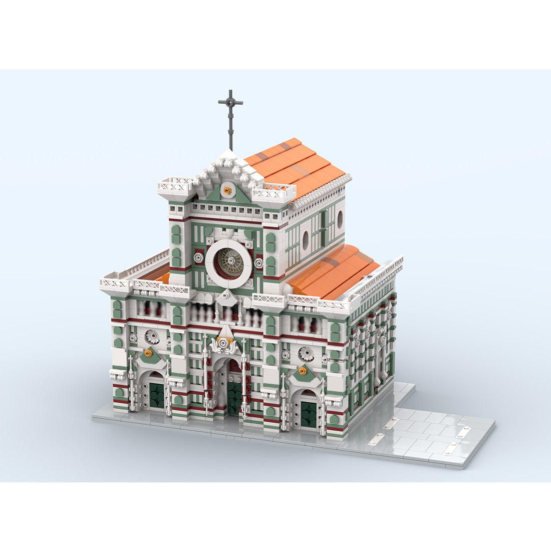 MOC-276345 Teilansicht des Doms von Florenz und Giottos Campanile Klemmbausteine