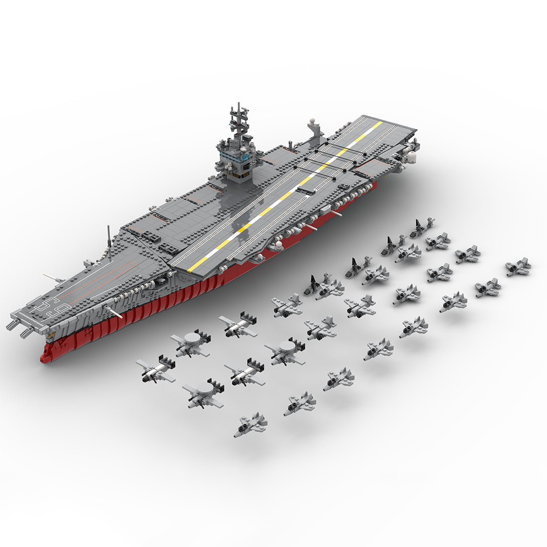1:350 UCS USS Enterprise CVN - 65 Atomgetriebener Flugzeugträger - LesDiy - Klemmbausteine