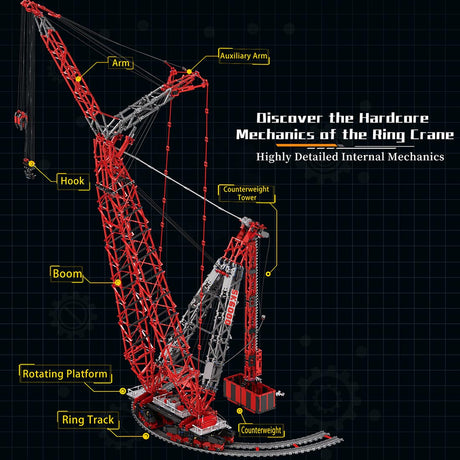 1/80 Scale Heavy Construction SK6000 Crane Klemmbausteine - LesDiy - Klemmbausteine