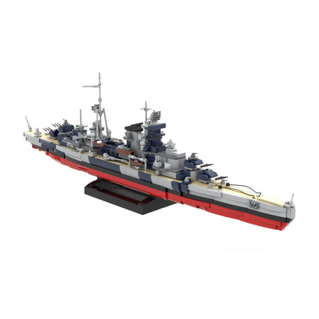 2 in 1 German Heavy Cruiser Mainz - Scale 1:300 Klemmbausteine - LesDiy - Klemmbausteine