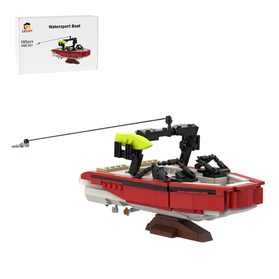 MOC-271820 Wakeboard & Watersport Boat Klemmbausteine