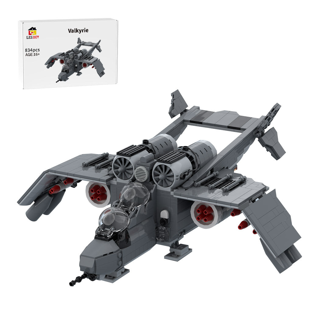 MOC-274653 Valkyrie aus Warhammer 40K Klemmbausteine