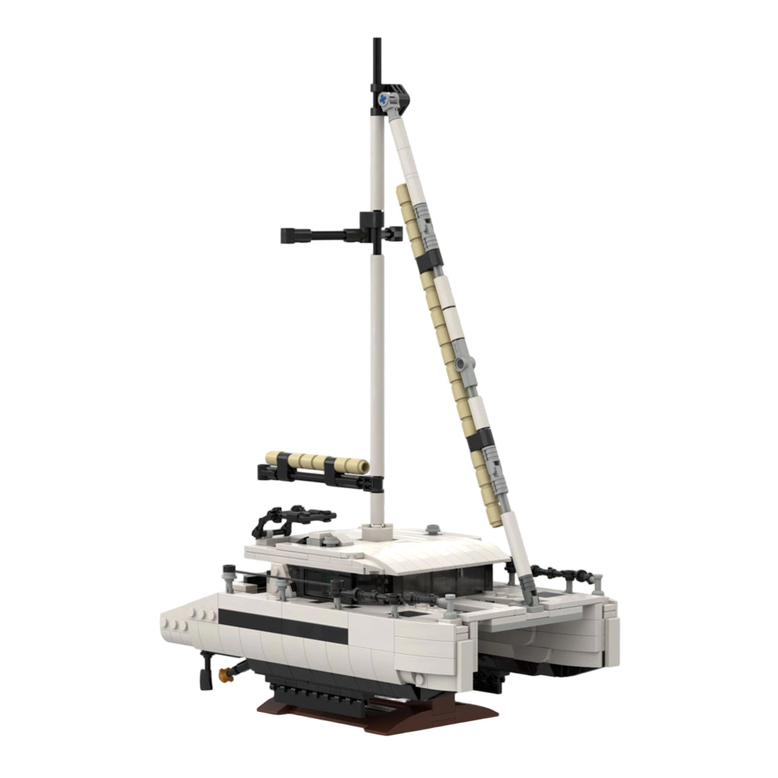 MOC-270057 Modern Sailing Catamaran Klemmbausteine