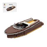 MOC-254507 Vintage Daycruiser Speedboat Klemmbausteine