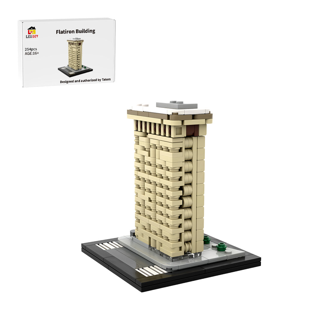 MOC-261055 Flatiron Building 1:800 scale Klemmbausteine
