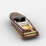 MOC-254507 Vintage Daycruiser Speedboat Klemmbausteine