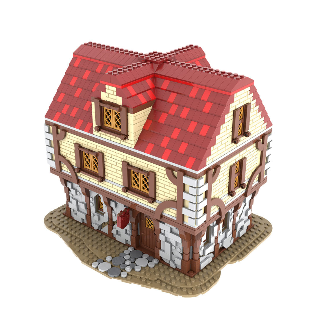 MOC-192313 Medieval inn Klemmbausteine