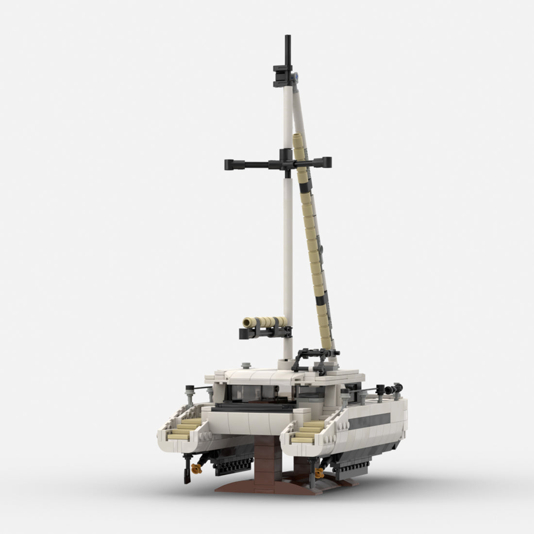 MOC-270057 Modern Sailing Catamaran Klemmbausteine
