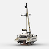 MOC-270057 Modern Sailing Catamaran Klemmbausteine