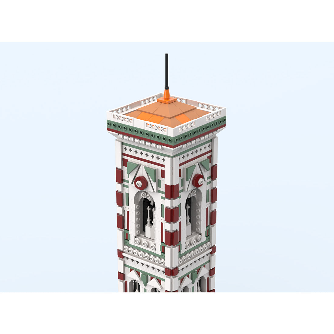 MOC-276357  Giottos Campanile (Glockenturm des Florentiner Doms) Klemmbausteine