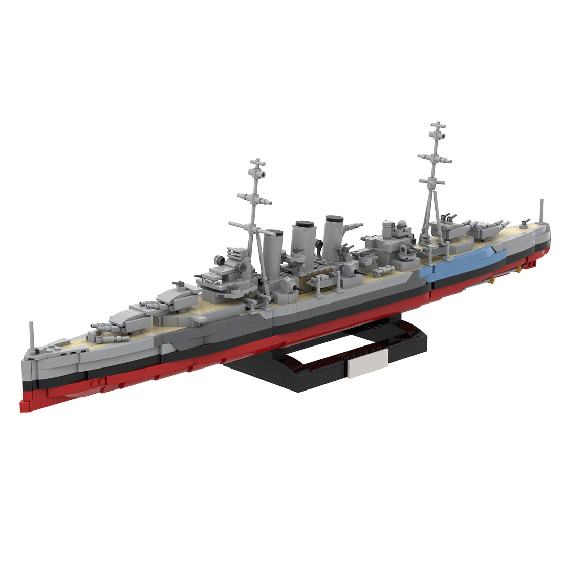 1/300 Scale HMS Norfolk Heavy Cruiser Klemmbausteine