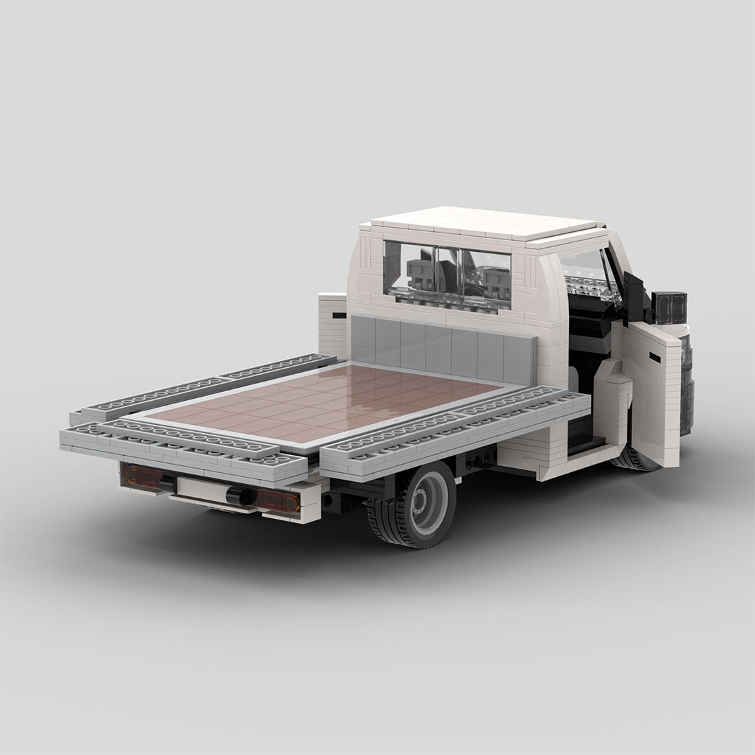 MOC-158193 VW T5 Transporter Flatbed Klemmbausteine