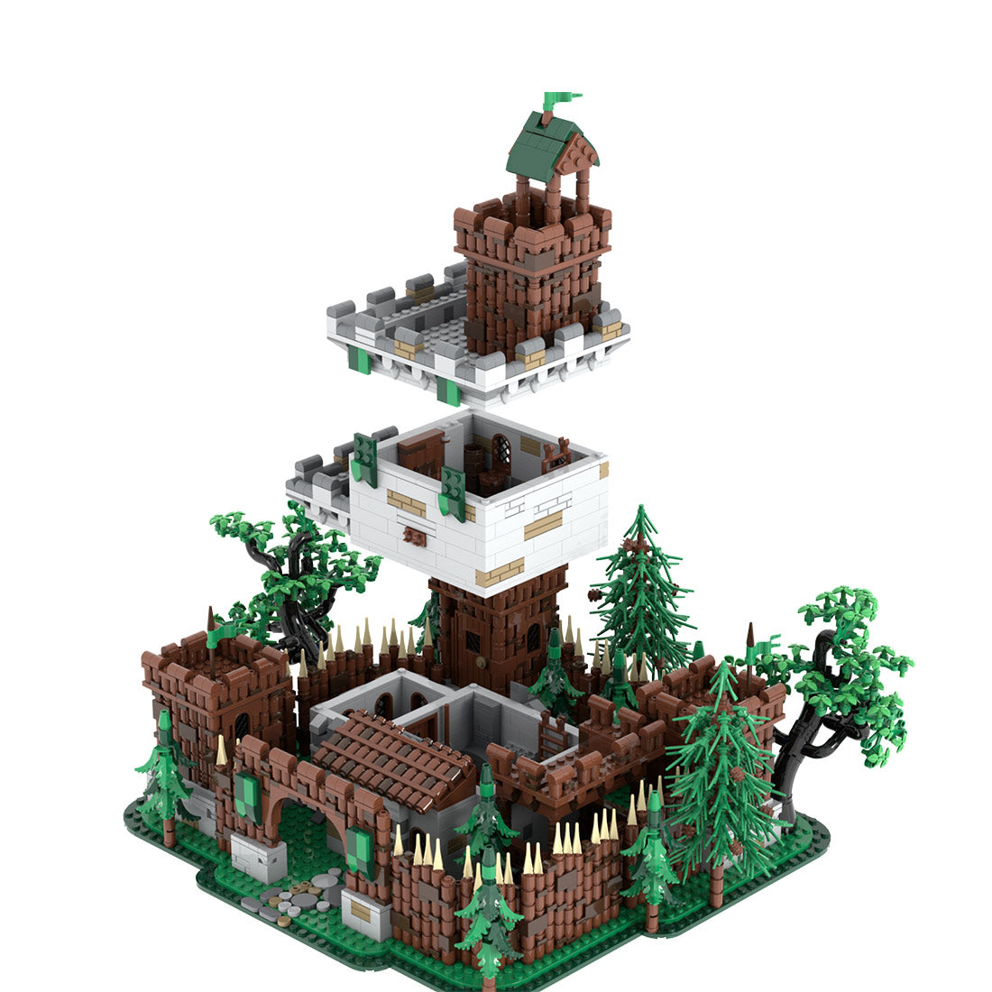 MOC-235461 Forestmen's castle Klemmbausteine