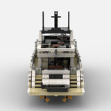 MOC-256391 Luxury Flybridge Yacht Klemmbausteine