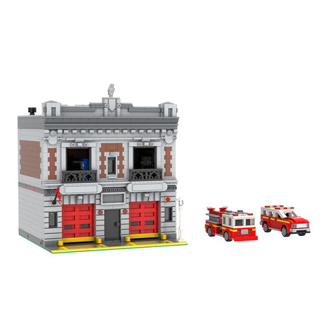 MOC - 165068 Modulare New Yorker Feuerwehr Klemmbausteine - LesDiy - Klemmbausteine