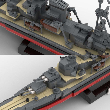 Admiral Hipper - Scale 1:300 - LesDiy - Klemmbausteine