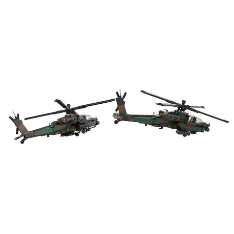 AH - 64 Apache Helicopter Klemmbausteine - LesDiy - Klemmbausteine