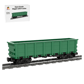 American Four - Axle Open Wagon Klemmbausteine - LesDiy - Klemmbausteine