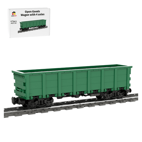 American Four - Axle Open Wagon Klemmbausteine - LesDiy - Klemmbausteine