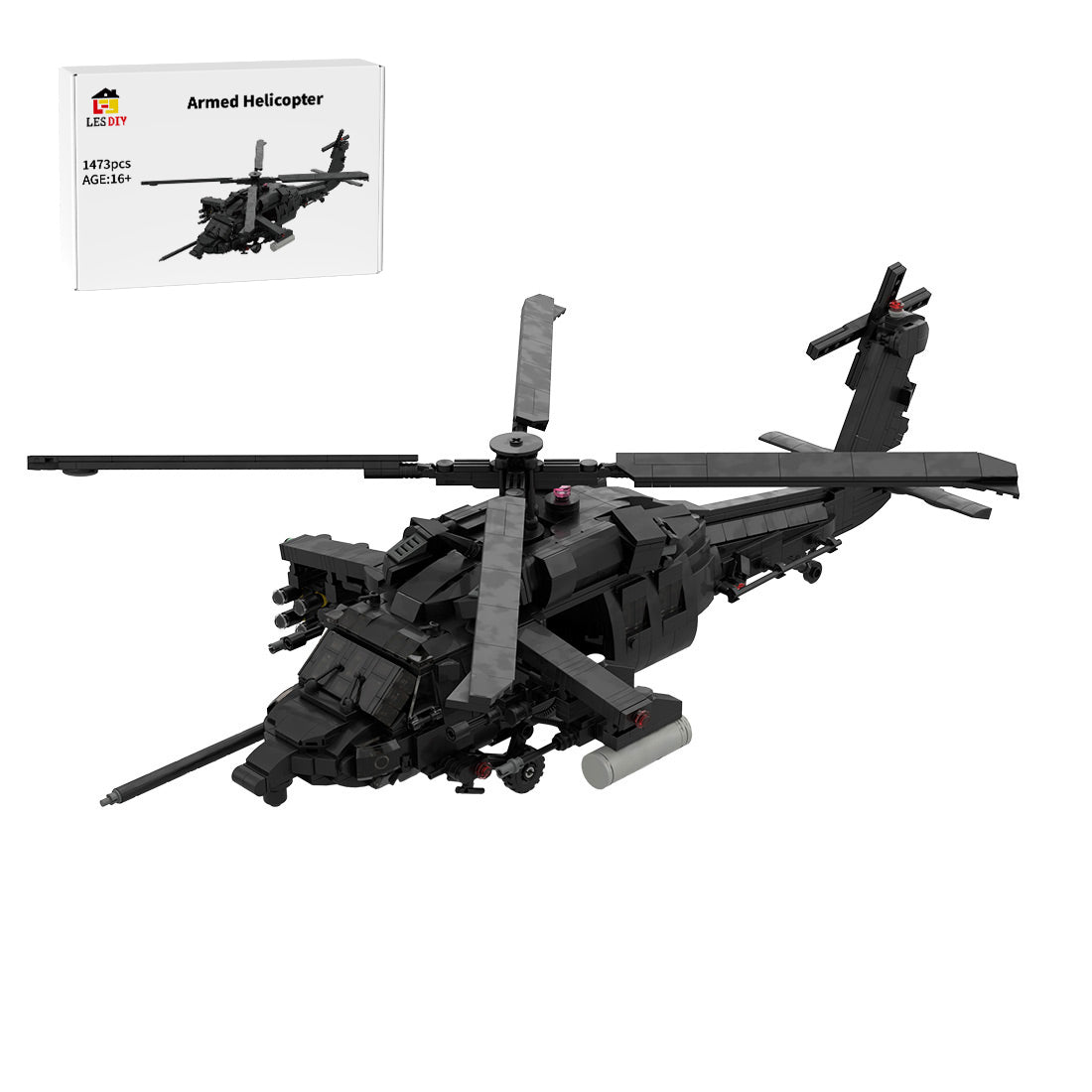 Blackhawk Helicopter Klemmbausteine - LesDiy - Klemmbausteine