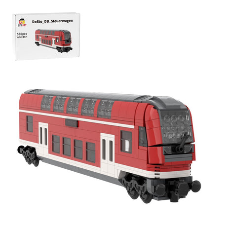 DB Doppeldecker-Steuerwagen Klemmbausteine-LesDiy-Klemmbausteine