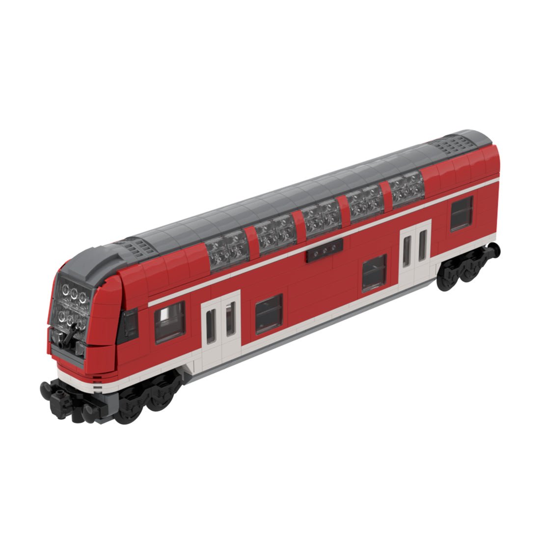 DB Doppeldecker-Steuerwagen Klemmbausteine-LesDiy-Klemmbausteine