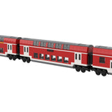 DB-Elektrische Doppelstock-Pendlerlokomotive Klemmbausteine-LesDiy-Klemmbausteine