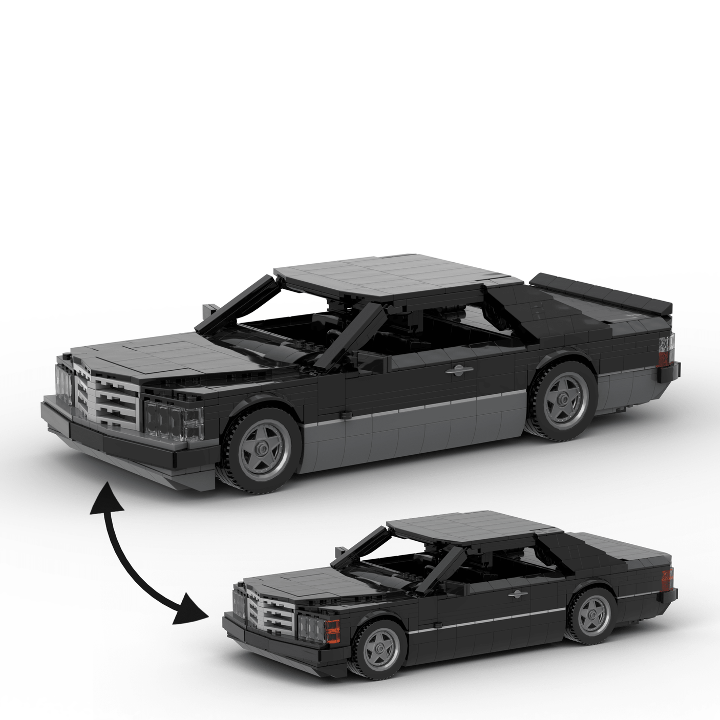 Deutsches Grand-Touring-Coupé der 1980er Jahre Klemmbausteine(GoBricks)-LesDiy-Klemmbausteine