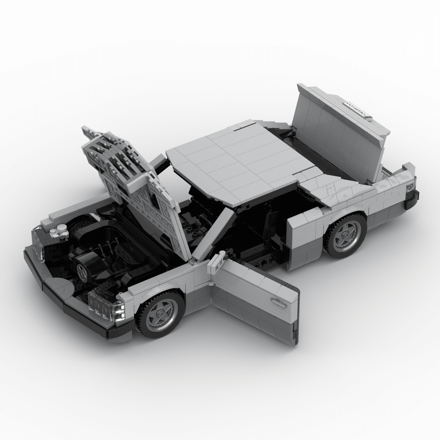 Deutsches Grand-Touring-Coupé der 1980er Jahre Klemmbausteine(GoBricks)-LesDiy-Klemmbausteine