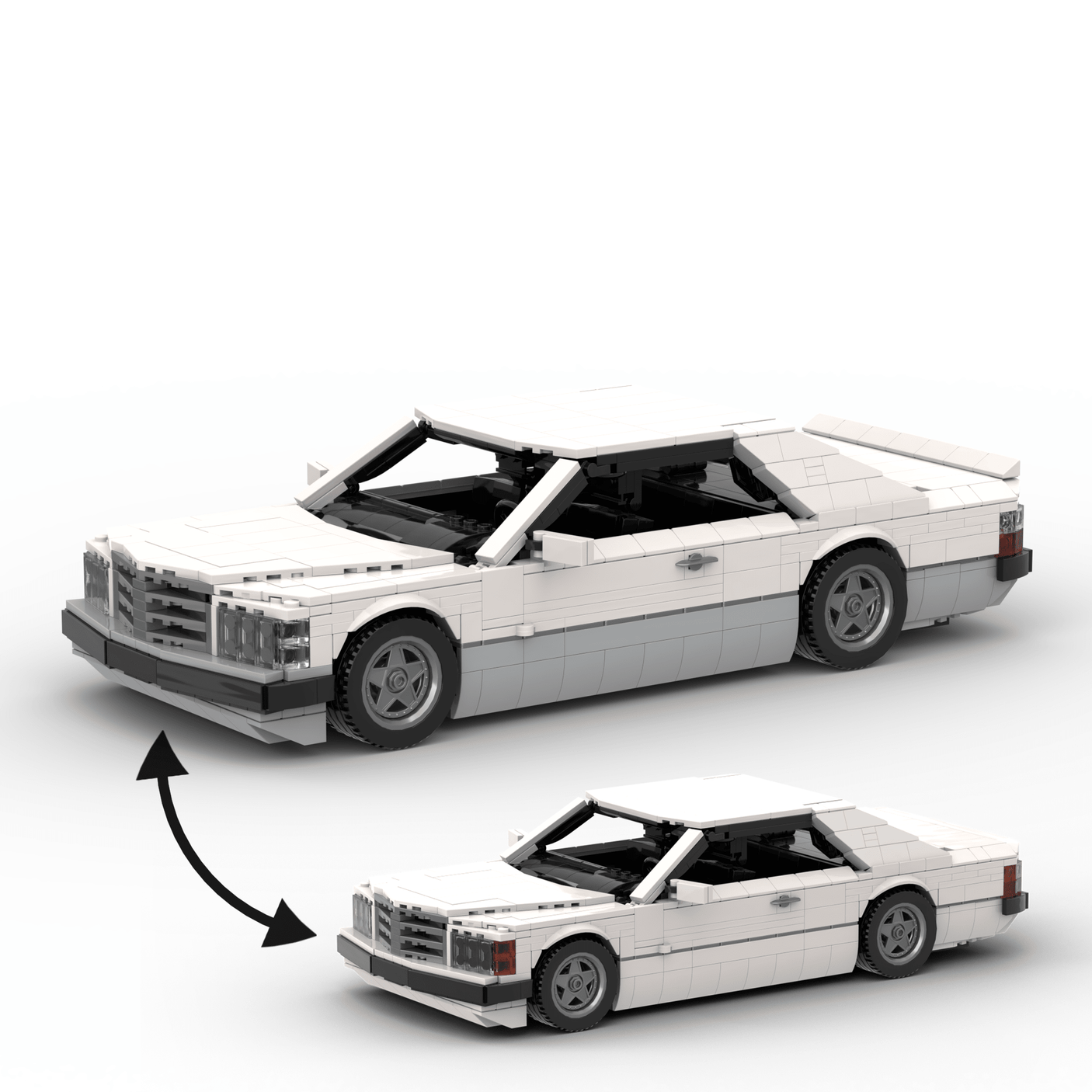 Deutsches Grand-Touring-Coupé der 1980er Jahre Klemmbausteine(GoBricks)-LesDiy-Klemmbausteine