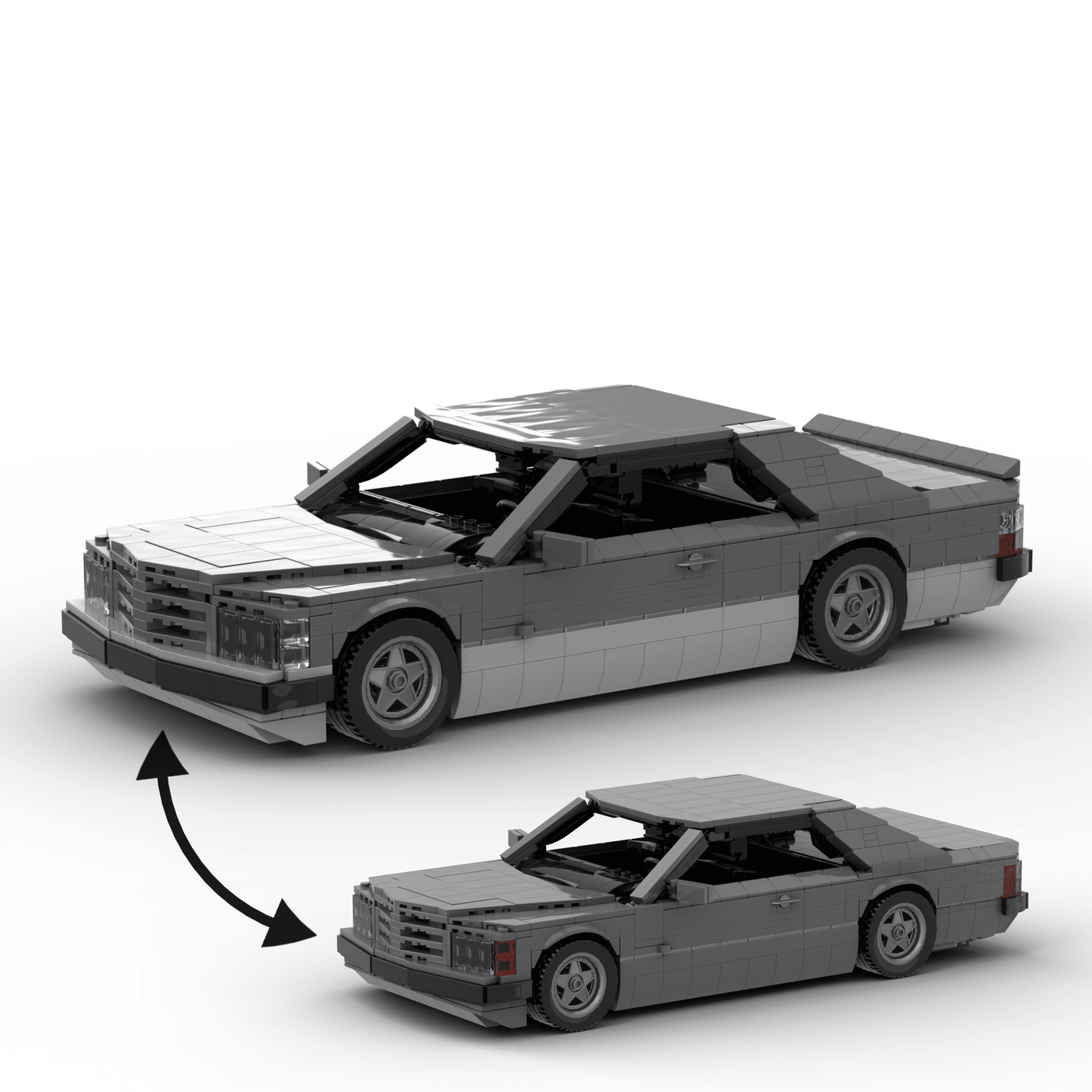 Deutsches Grand-Touring-Coupé der 1980er Jahre Klemmbausteine(GoBricks)-LesDiy-Klemmbausteine