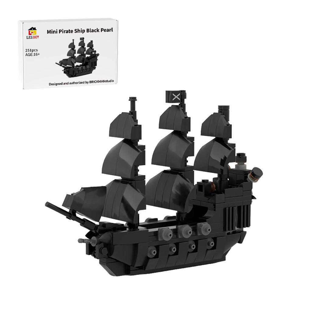 MOC-275988 LEGO Pirates of the Caribbean – Mini-Schiff „Black Pearl“ Klemmbausteine