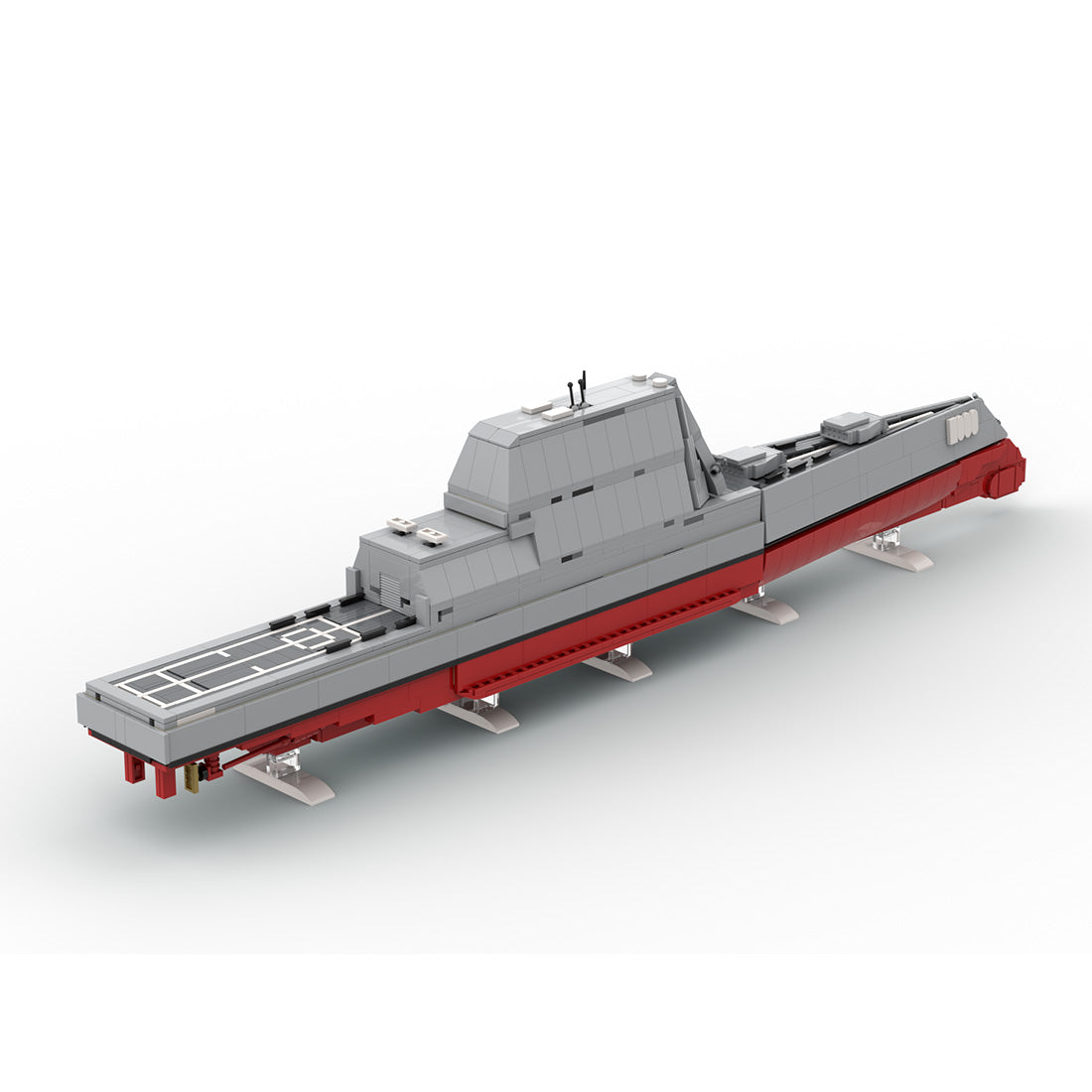 MOC-227260 USS Zumwalt Klemmbausteine