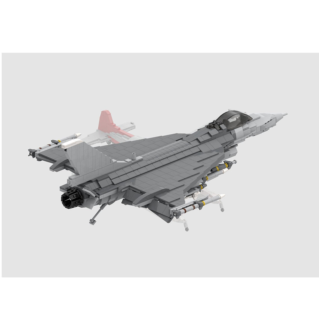 F - 16XL Aircraft MOC Klemmbausteine - LesDiy - Klemmbausteine